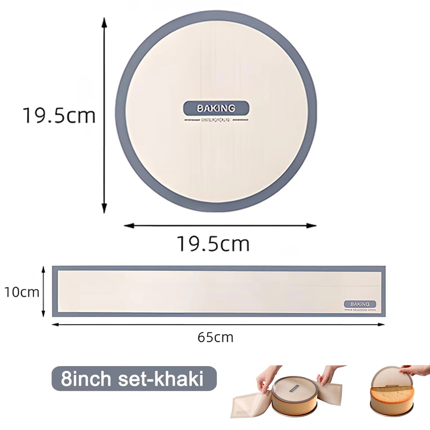 Wiederverwendbare, antihaftbeschichtete Silikon-Brotform für Sauerteig